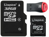 KINGSTON MICRO CARD 32GB UHS + ČÍTAČKA MIKRO KARIET