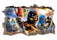 Nálepka na stenu plagátu LEGO NINJAGO! 3D XL!