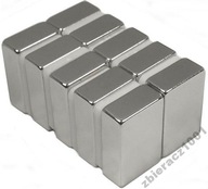 20x NEODYMIOVÝ MAGNET 10x10x5 MPŁ magnetov!!