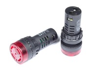 LED svietidlo 12V DC 28mm s bzučiakom