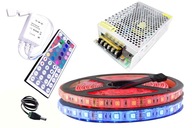 SET LED pás 300 RGB 5050 ovládač IP65 10m