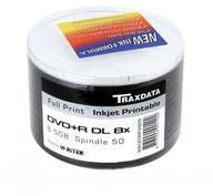 TRAXDATA DVD+R DL 8,5 GB 8x 100 ks TLAČITEĽNÝ RITEK