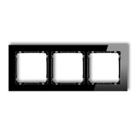 DECO Trojitý rám - sklenený efekt (rám: čierny str