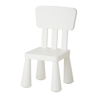 MAMMUT stolička IKEA STOLIČKA pre deti BIELA