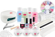 BAHAMA NAIL GEL SET UV LAMPA 3 X GEL