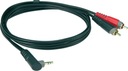 Klotz AY7-A0100 Maly Jack Czincze RCA Uhol 1m