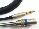 Kábel SHELLER STEREO /Jack 6,3S/XLR samec 2,5m