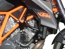 Ochranné lišty HEED KTM 1290 SUPER DUKE R (14-16) ČIERNA