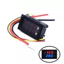 VOLTMETER AMPÉRMETER DC 0-100V 0-10A LED 2V1 RC