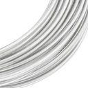 Bezfarebné PVC oceľové lano 1,6/3mm 1x7 20m