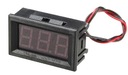 Panelový LED voltmeter 3V - 30V DC modrý (2140