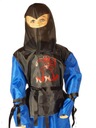 NINJA outfit modrý prevlek 134-140 kostým @