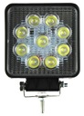 9 LED HALOGÉNOVÁ PRACOVNÁ LAMPA 27 W 12-24V LED KW