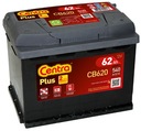 CENTRA PLUS BATÉRIA 62 AH, 540 A, CB 620