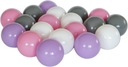 Farebné BALLS DRY BALLS BALLS 200 ks, 8 cm, 4 farby