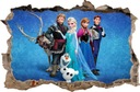 NÁLEPKY NA STENU Diera FROZEN ELSA 17 70x46 cm