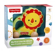 FISHER PRICE DREVENÝ LEV NA KOLESÁCH