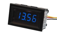 Digitálny panelový voltmeter 30V modrý, 4-miestny