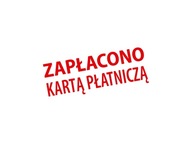 Pečiatka ZAPLATENÁ PLATOBNOU KARTOU