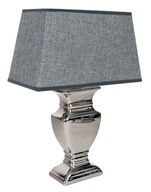 Strieborno šedá glamour stolná lampa