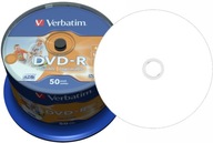 VERBATIM DVD-R 4,7GB torta 100 NA VYTLAČENIE