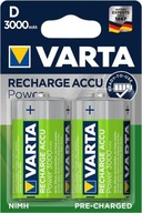 2X VARTA R20/D 3000 mAh !INOVATÍVNE PRIPRAVENÉ NA POUŽITIE