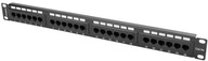 PATCH PANEL 24 PORT 1U CAT.5E UTP BLACK LANBERG