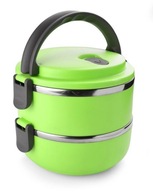 LunchBox na dve horúce jedlá 1400 ml ZELENÁ