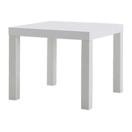 IKEA TABLE LACK - BIELY, ČIERNA príručný stolík konferenčný stolík