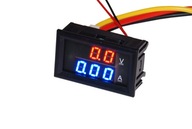 Panelový voltmeter a ampérmeter 300V / 10A DC nový