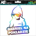 Nálepka na okno GABRIEL ON BOARD HOLOGRAM