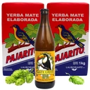 Yerba Mate Pajarito Elaborada Con Palo 2x1kg 2kg + Pivo Mate Green IPA