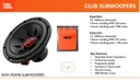 SUBWOOFER JBL CLUB 1224 VEĽKOSŤ 300 MM RMS VÝKON 275 W