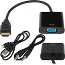 ADAPTÉR KONVERTOR HDMI VGA KÁBEL MONITOR AUDIO USB