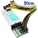 PCI-E GPU 6pin samec na 6+2pin Riser samec kábel