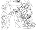 Moto Guzzi Breva V 750 tj 03-13 Nárazové lišty motora