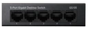 GS105 CUDY 5 portový Gigabitový switch čierny kovový CCTV, LAN, zariadenia