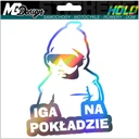 Nálepka na okno IGA ON BOARD HOLOGRAM