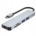 ADAPTÉR THUNDERBOLT 3 USB C 3.1 HDMI SD TF ČÍTAČKA