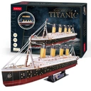 3D PUZZLE LED LOĎ TITANIC SET 266 dielov CubicFun