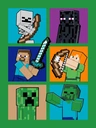 PRIKRÝVAČKA PRIKRÝVAČKA MINECRAFT PRIKRÝVAČKA 150x200cm KOMIKS STEVE CREEPER