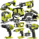 RYOBI COMBO SADA 8 NÁRADÍ 18V KĽÚČ 2x5Ah +2Ah