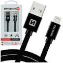 SWISSTEN Lightning 3A USB nabíjací kábel 20cm