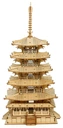 ROBOTIME DREVENÝ MODEL 3D PUZZLE ÁZIA VEŽA JAPONSKÁ PAGODA DIY 275 ks.