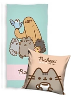 PUSHEEN osuška 140x70 BAVLNA + OBLIECKA NA VANKÚŠ 40x40 PUSHEN THE CAT