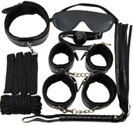 BDSM SET 8 ELEMENTOV RUKY Putá Bič BELT GAG