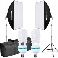 SET TRVALÉHO SVIETENIA 150W + 2x statív SOFTBOX