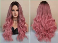 Syntetická parochňa ombre s dlhou vlnou MW512 RT4/8/PINK3