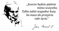 Nálepka na stenu motto citát Ján Pavol II