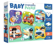 Puzzle Baby progressive Profesie a vozidlá Trefl 2+